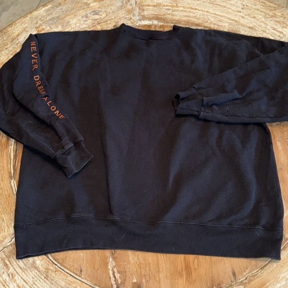 TANK Never Dream Alone Black Cotton Graphic Sweatshirt, Calistoga, Size XL - Picture 3 of 8